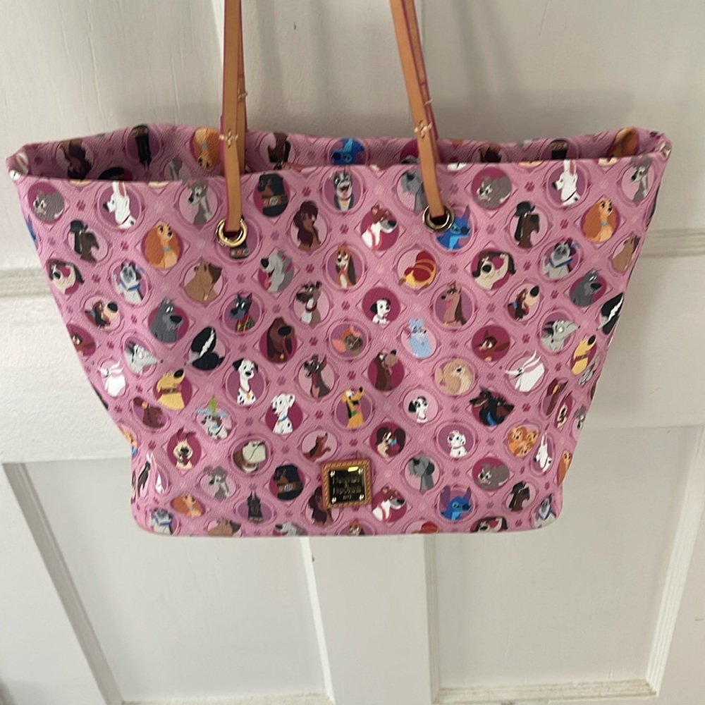 Large tote of the Disneyland dogs dooney Bourke